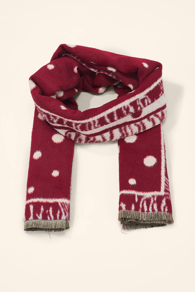 Wild Dots Schal red