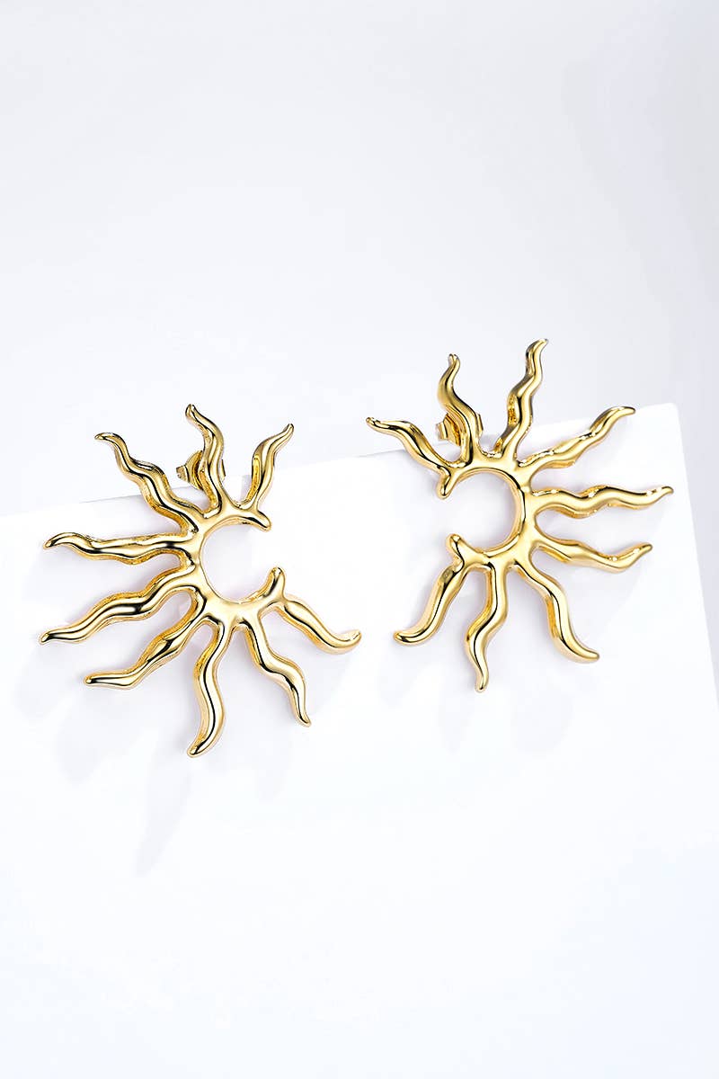 ZarahSkull Ohrstecker "SUN" gold