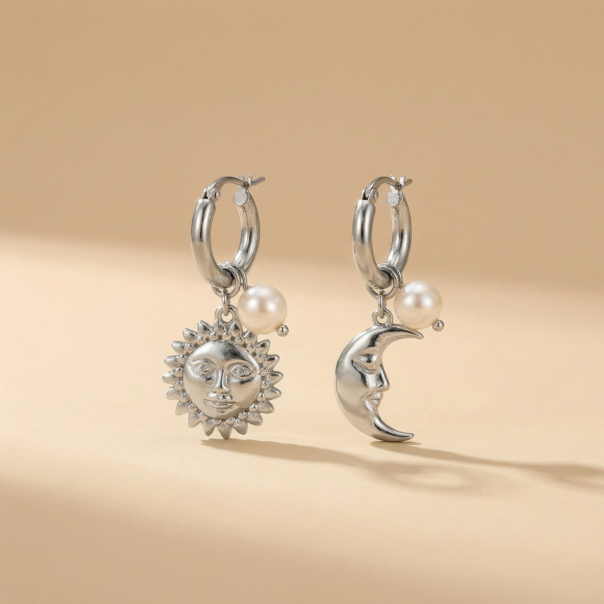 Zarah Skull Ohrringe "Sun&Moon"