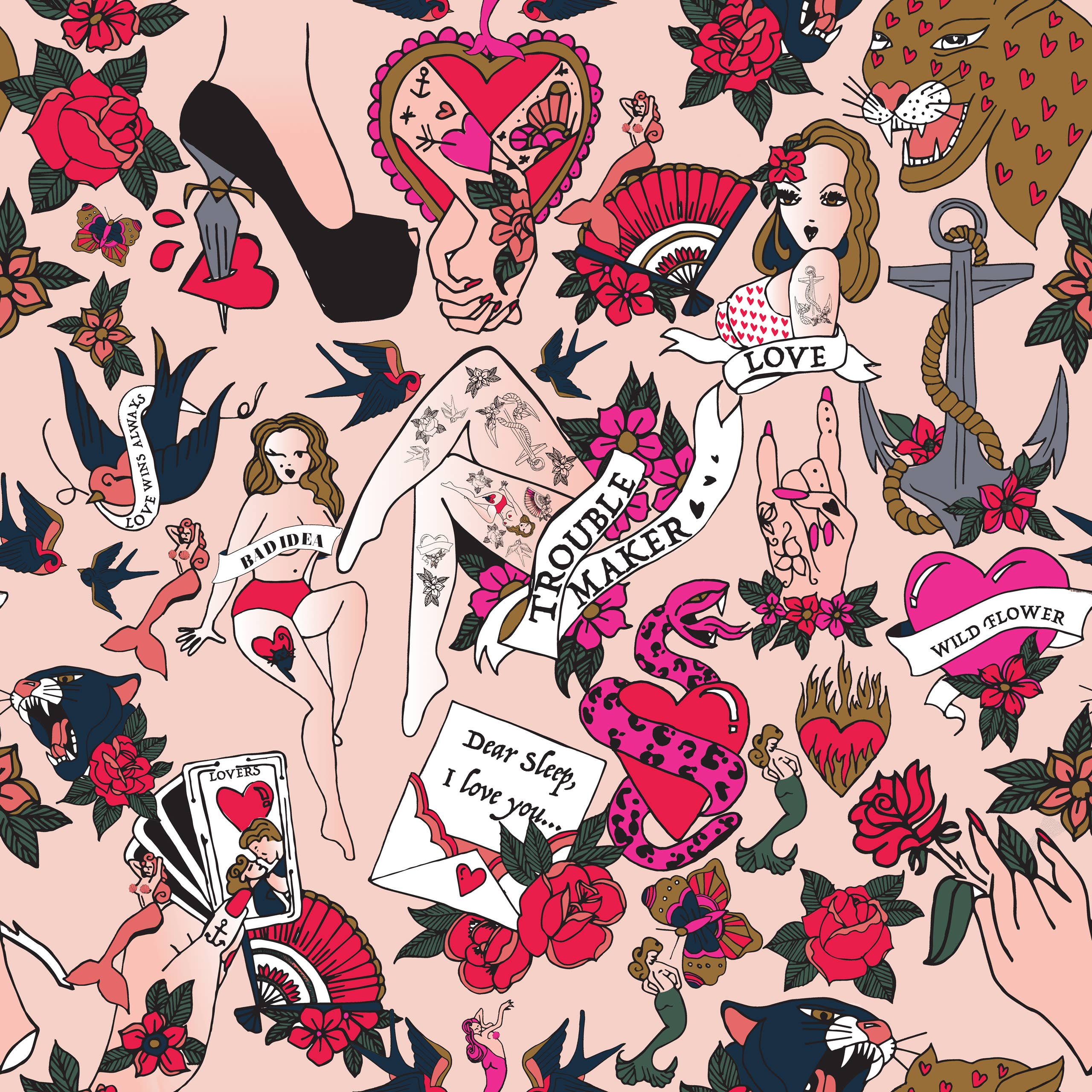 Tattoo Love Bettwäsche