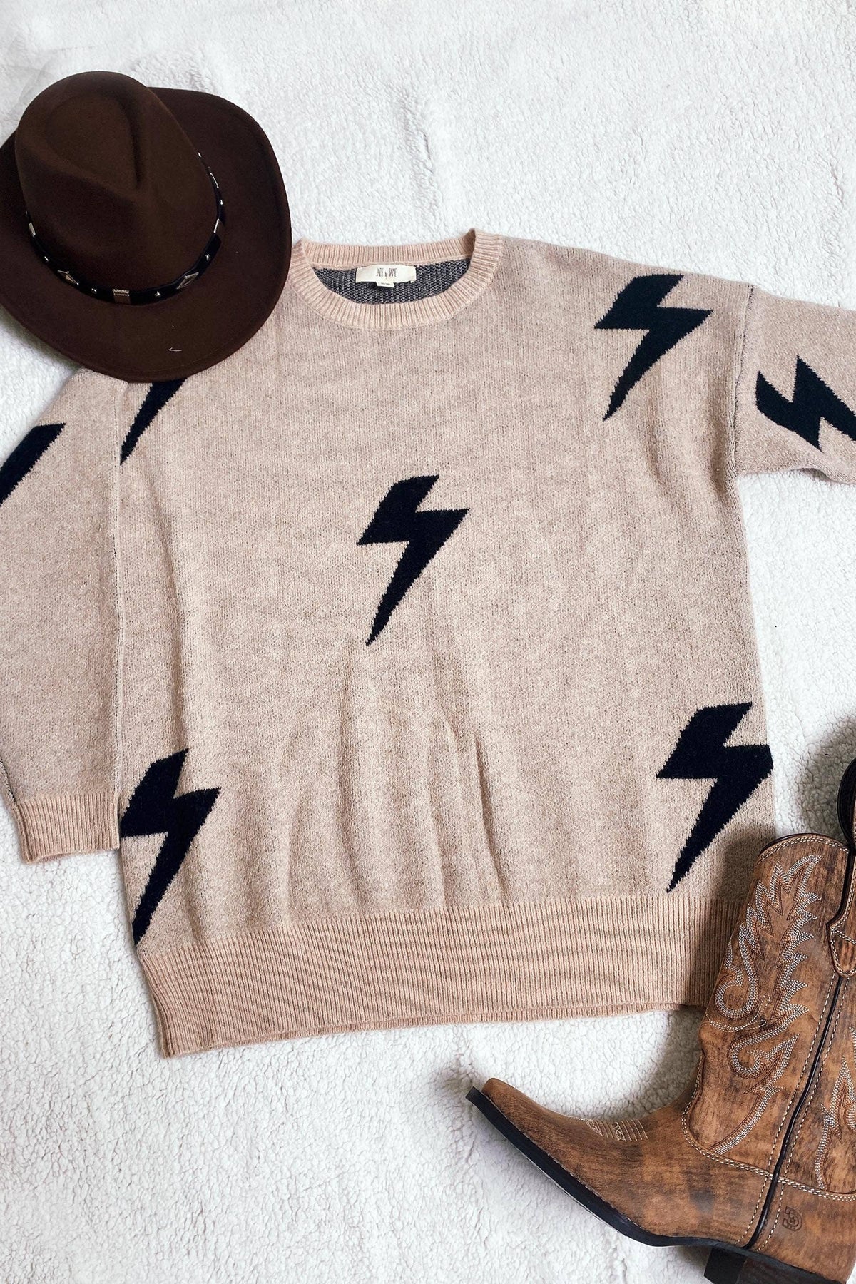 ZarahSkull Pullover sand „Blitz“