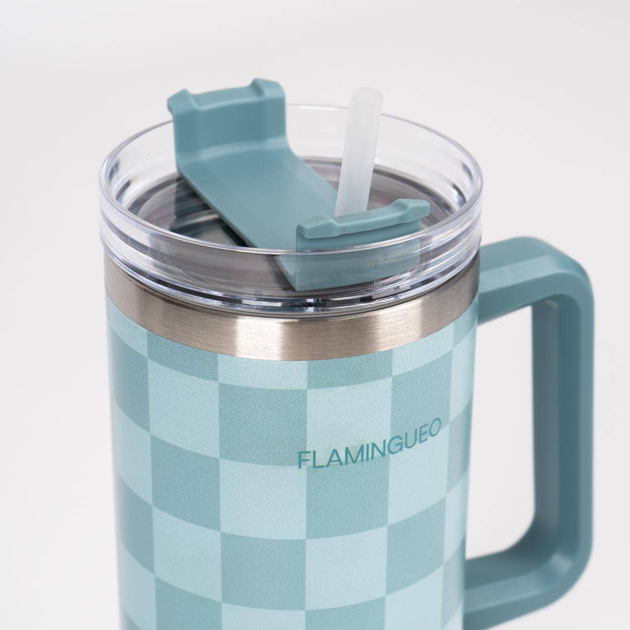 ZarahSkull checkerboard Thermobecher grün/blau