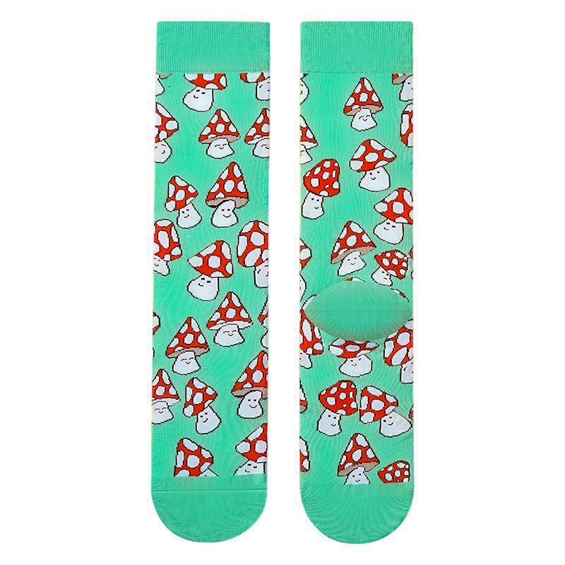 Zarah Skull Socken "Happy mushrooms"