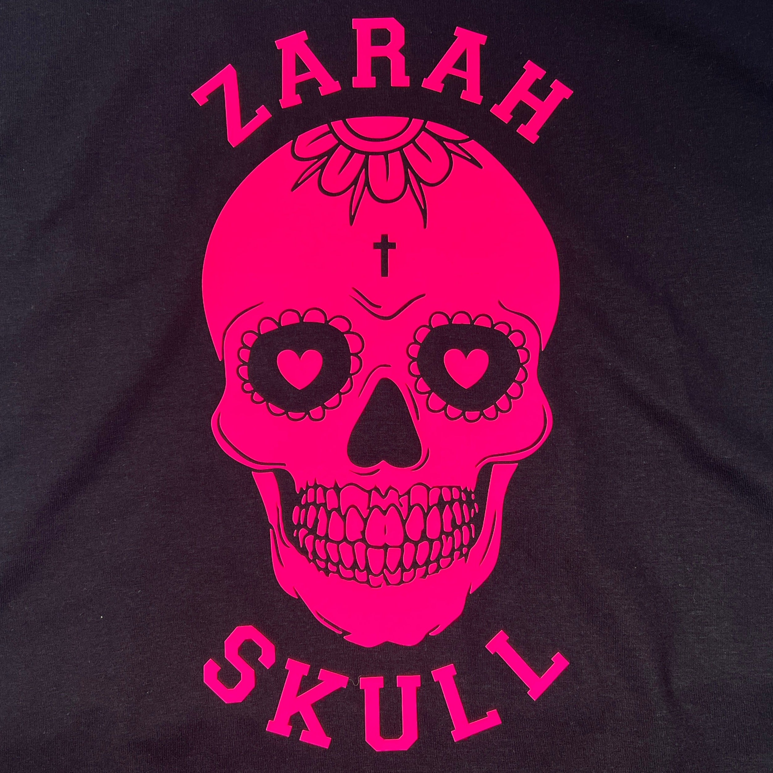 "ZarahSkull" Hoodie BLACK "SKULL"