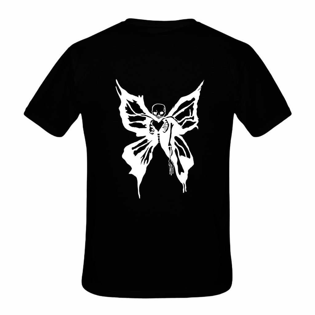ZarahSkull Shirt BLACK "Butterfly“