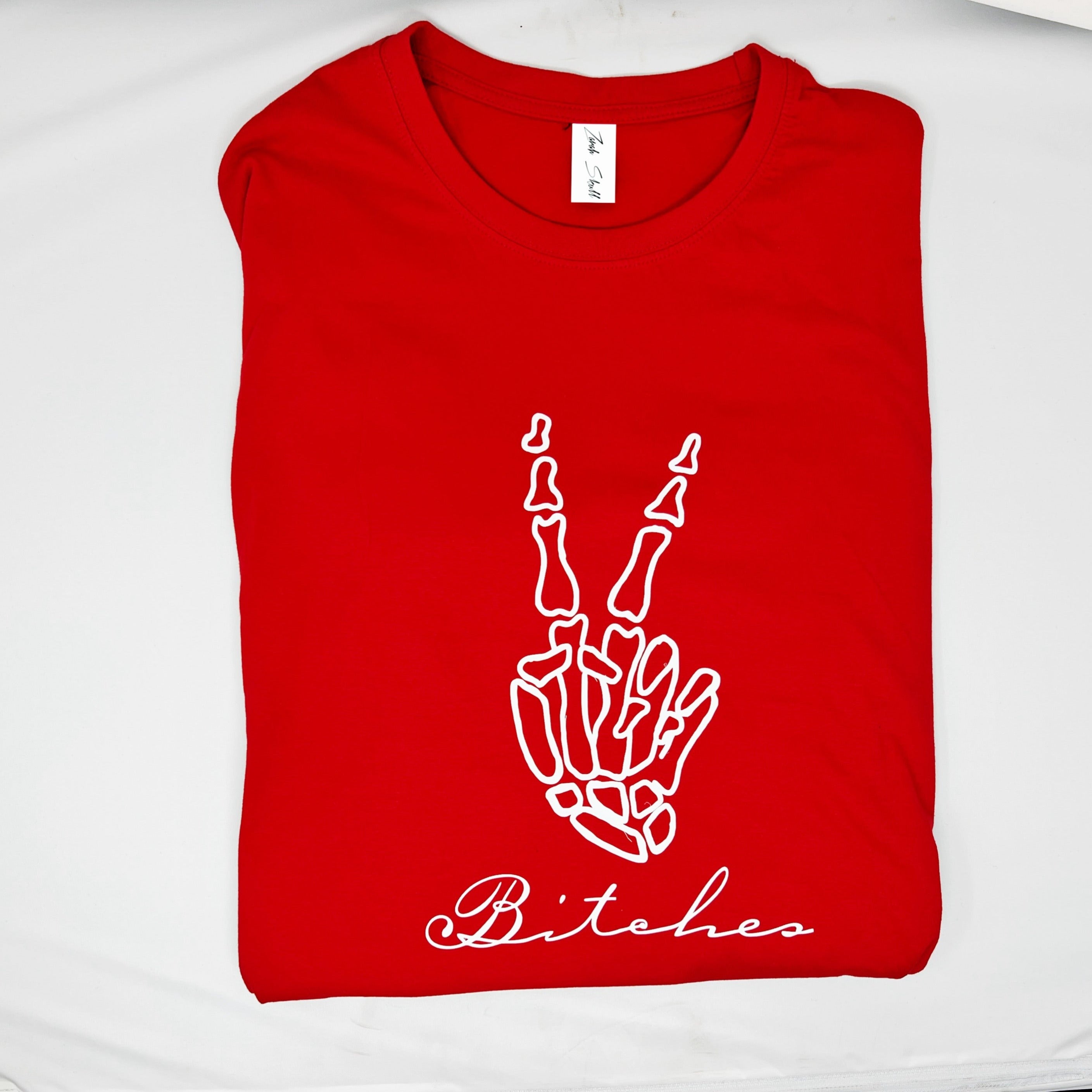 ZarahSkull Shirt RED "PEACE"