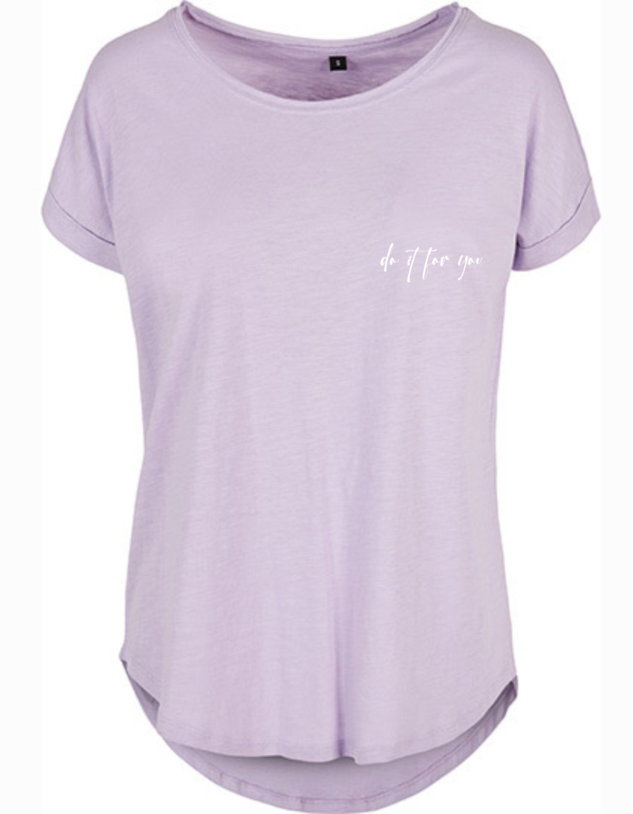 ZarahSkull Slub Shirt lilac "do it for you"