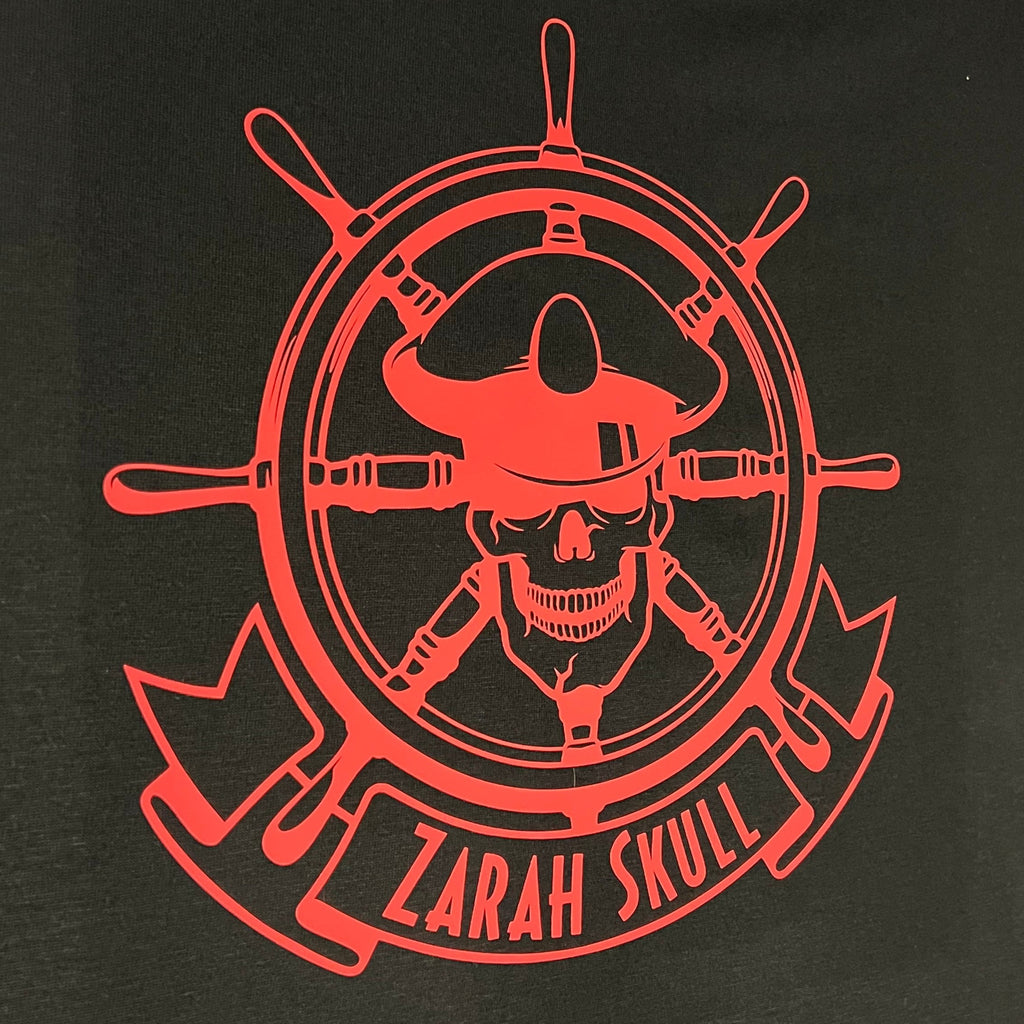 "ZarahSkull" Organic Hoodie BLACK "SEEMANN"