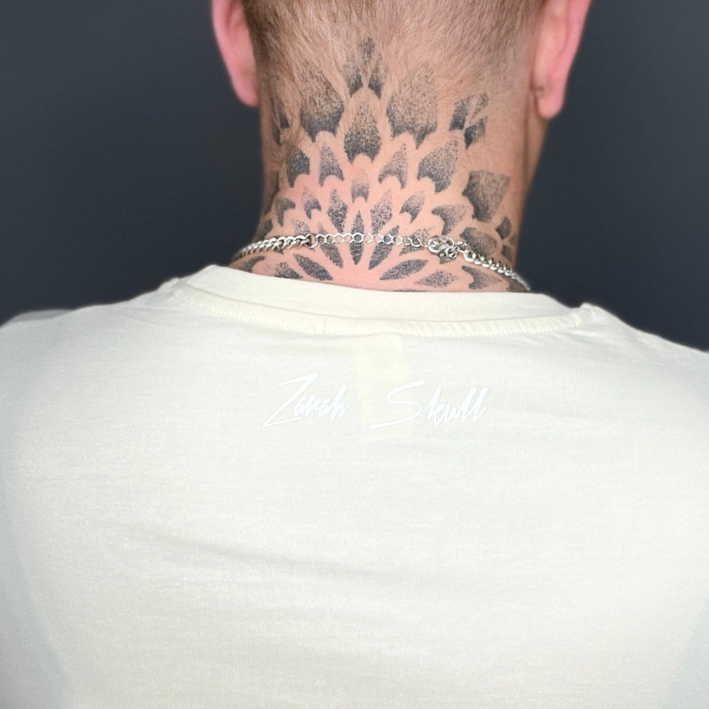 "ZarahSkull" Shirt CREAM "shutup" small