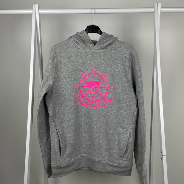 "ZarahSkull" Organic Hoodie GREY "SEEMANN"