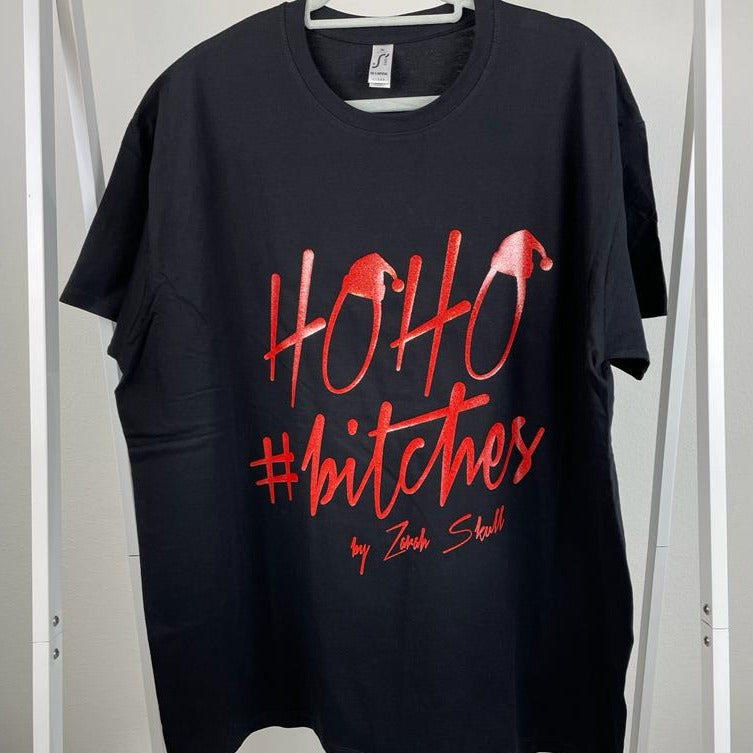 "ZarahSkull" T-Shirt BLACK "HoHo #bitches"