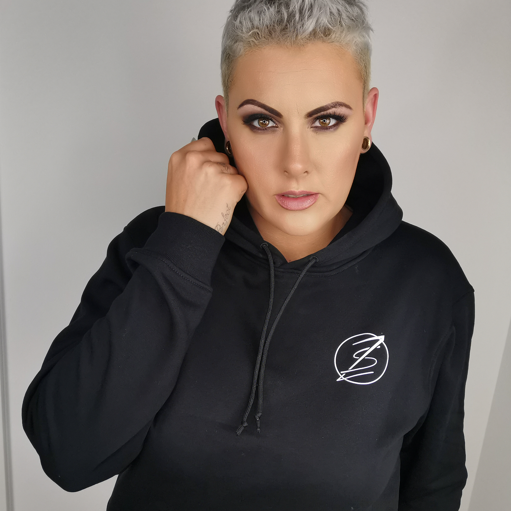 "ZarahSkull" Hoodie (Black Pure)