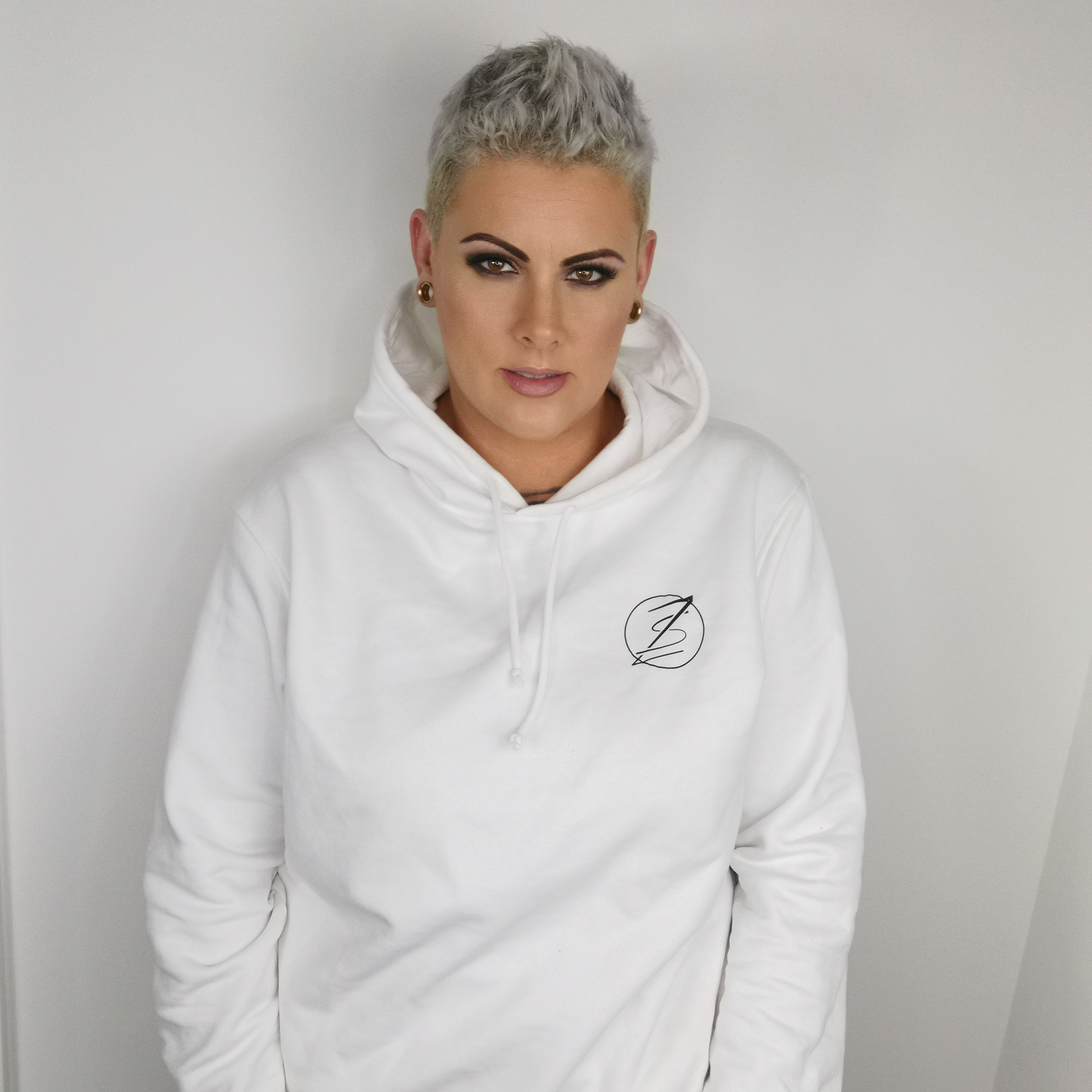 "ZarahSkull" Hoodie (White)