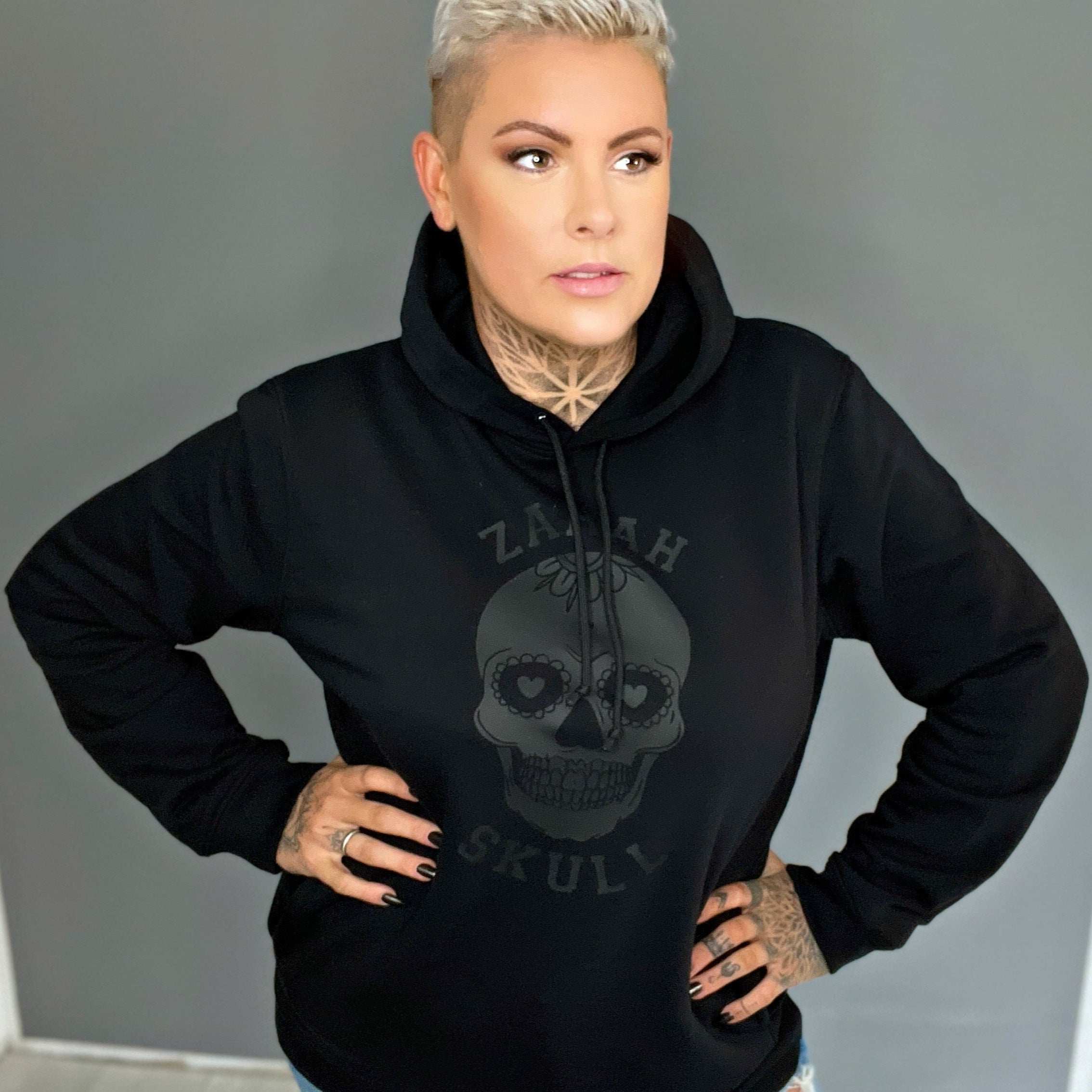 ZarahSkull Hoodie BLACK SKULL